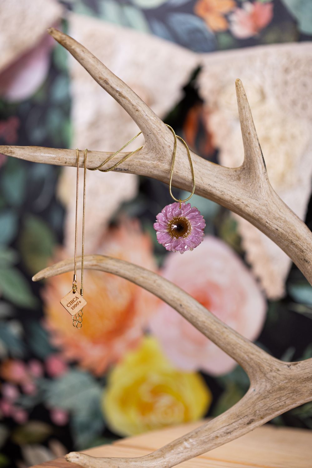 1990's Acroclinium Necklace