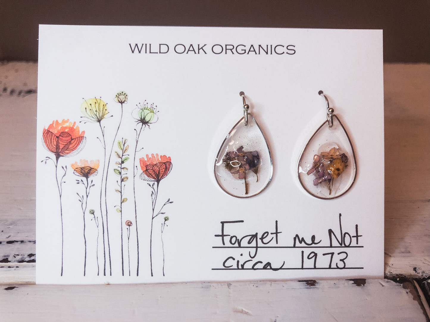 1973 Forget me Not Earrings