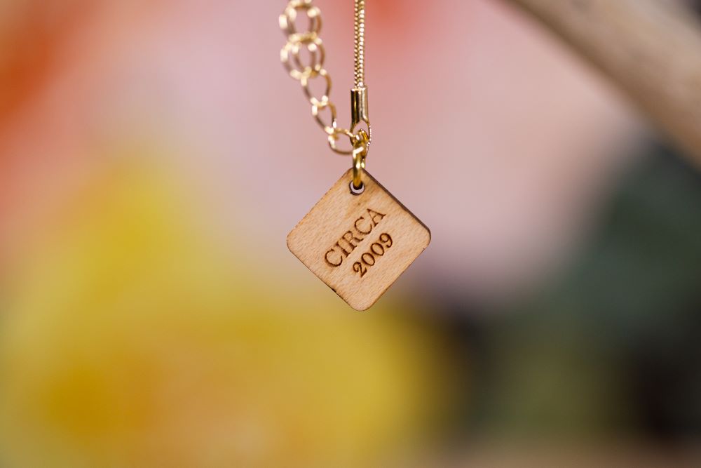 1990's Elfin Saddle Mushroom Necklace