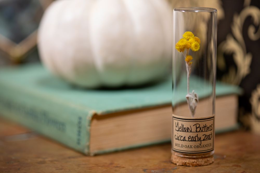 Early 2000's Yellow Buttons VIAL