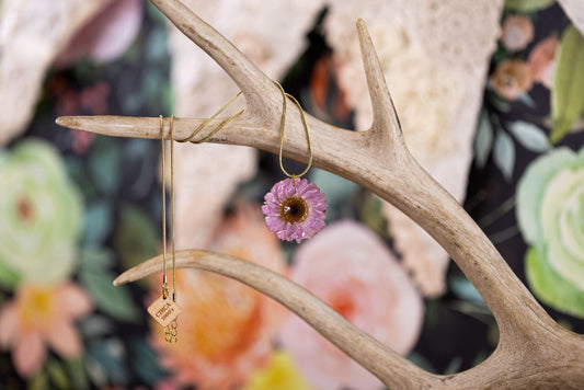 1990's Acroclinium Necklace