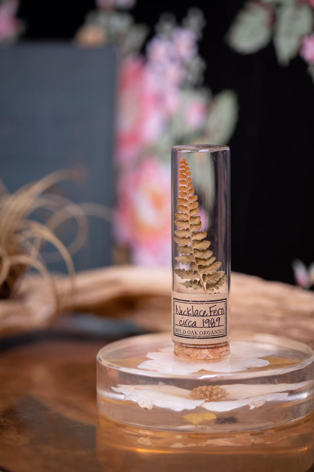 1980's Necklace Fern VIAL